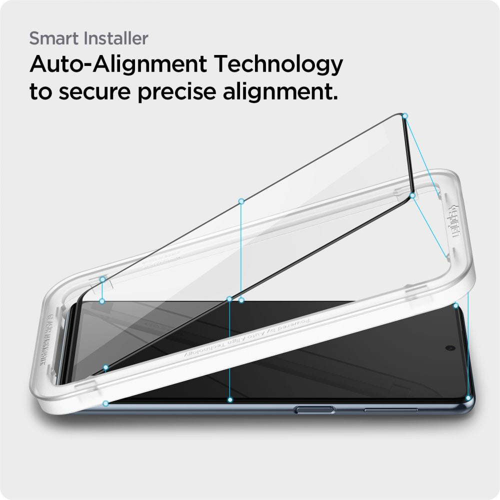 Folie de protectie Spigen Glas.tR Align Master compatibil cu Samsung Galaxy M53 5G, Negru