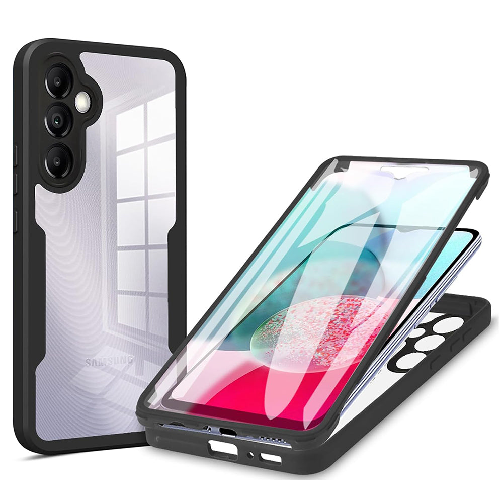 Folie de protectie Techsuit ColorVerse 360 Series + compatibil cu Samsung Galaxy A14 4G / A14 5G, Negru