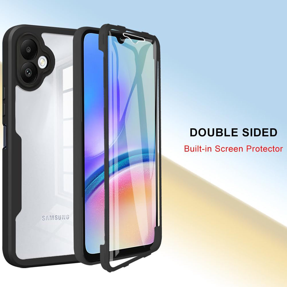 Folie de protectie Techsuit ColorVerse 360 Series + compatibil cu Samsung Galaxy A05, Negru