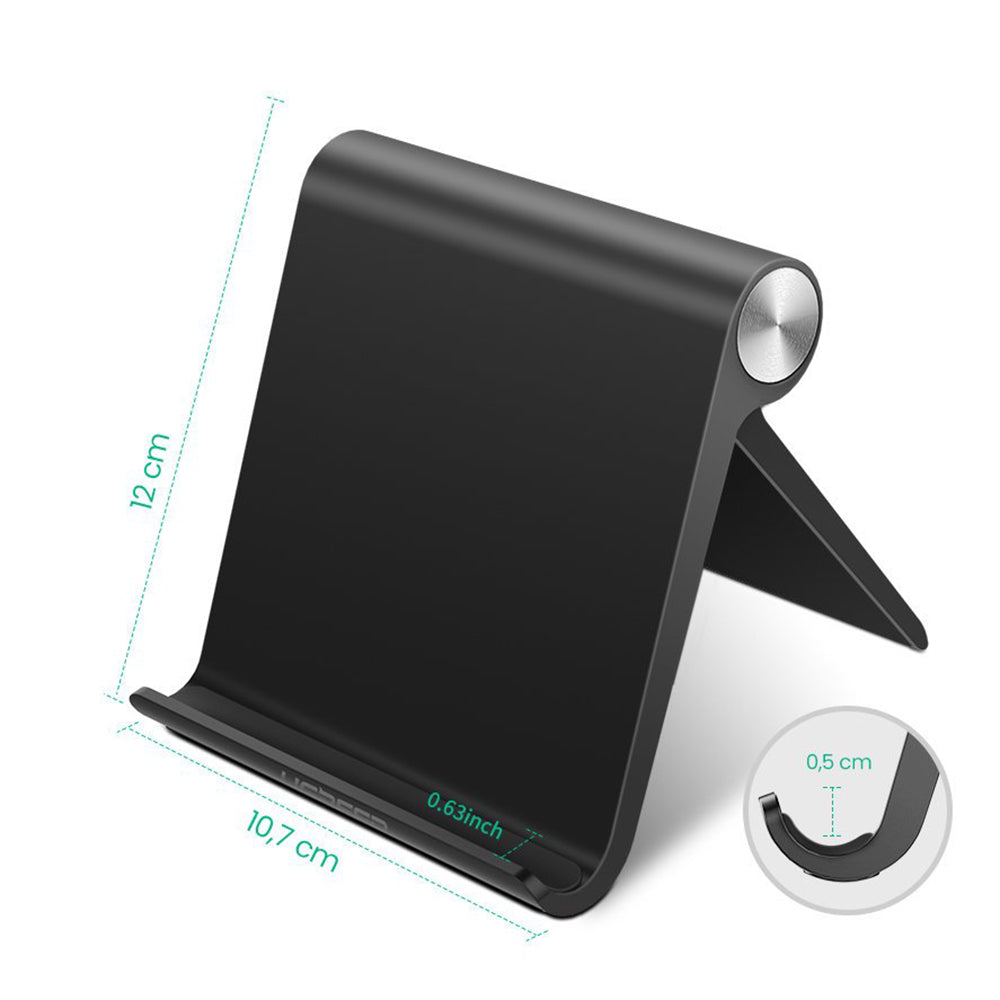 Suport Ugreen LP115 (50748), for Phone, Tablet, Foldable, Adjustable, Travel-friendly, Secure Hold, Negru
