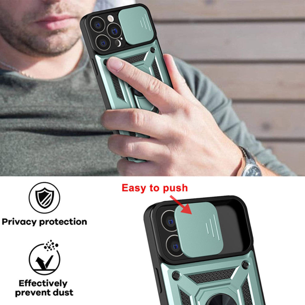 Husa de protectie Techsuit CamShield Series compatibil cu iPhone 13 Pro, Verde