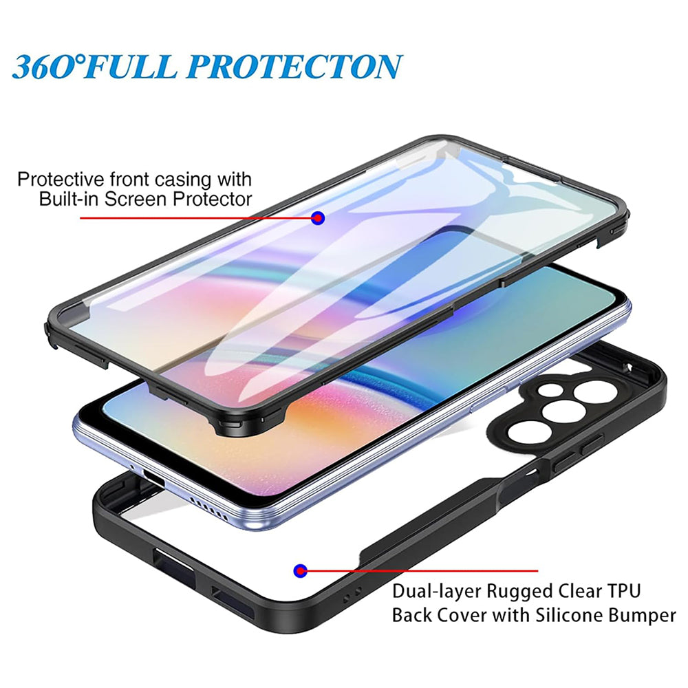 Folie de protectie Techsuit ColorVerse 360 Series + compatibil cu Samsung Galaxy A34 5G, Negru