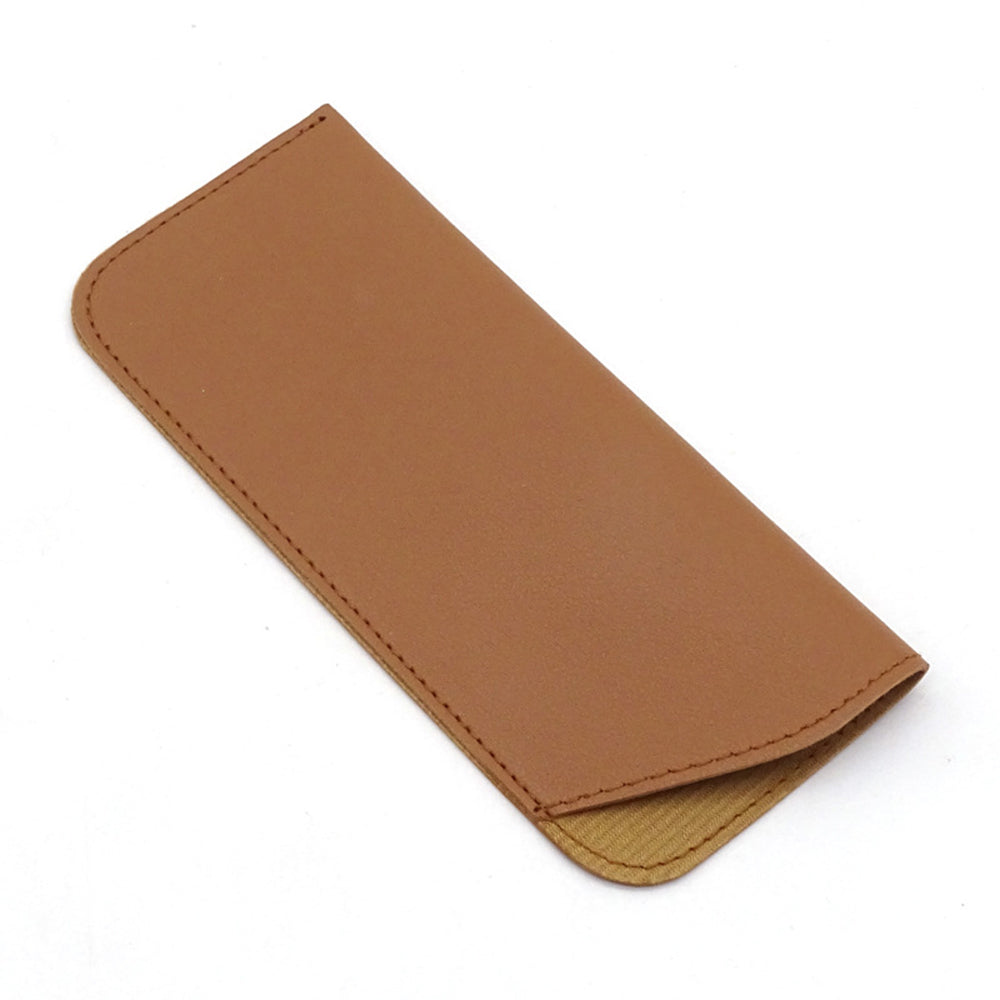 Techsuit Glasses Case (ETSP8), Slim Design, 175 x 75mm, Light Brown