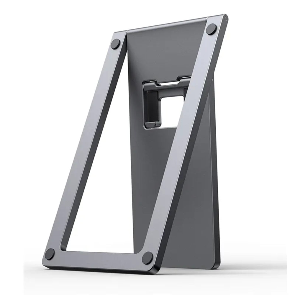 Suport Baseus Foldable (LUKP000013), for Phone/Tablet with Silicon Pad, Foldable, 360° Adjustable, Aluminium, Gri