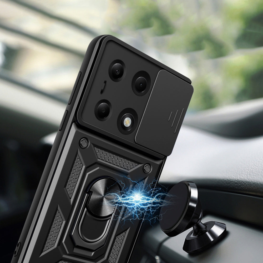 Husa de protectie Techsuit CamShield Series compatibil cu Xiaomi Redmi Note 13 Pro 4G / Poco M6 Pro 4G / Note 14S 4G, Albastru