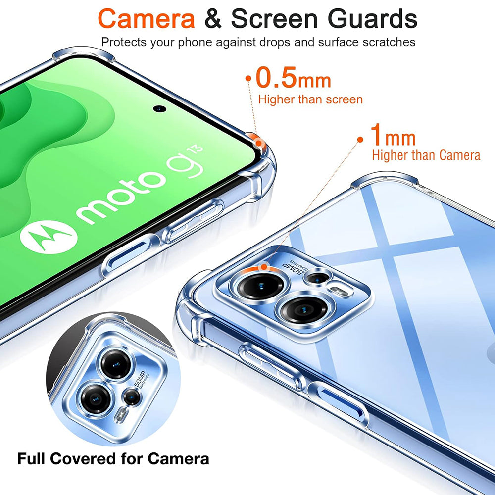 Husa de protectie Techsuit Shockproof Clear Silicone compatibil cu Motorola Moto G24 Power, Transparent