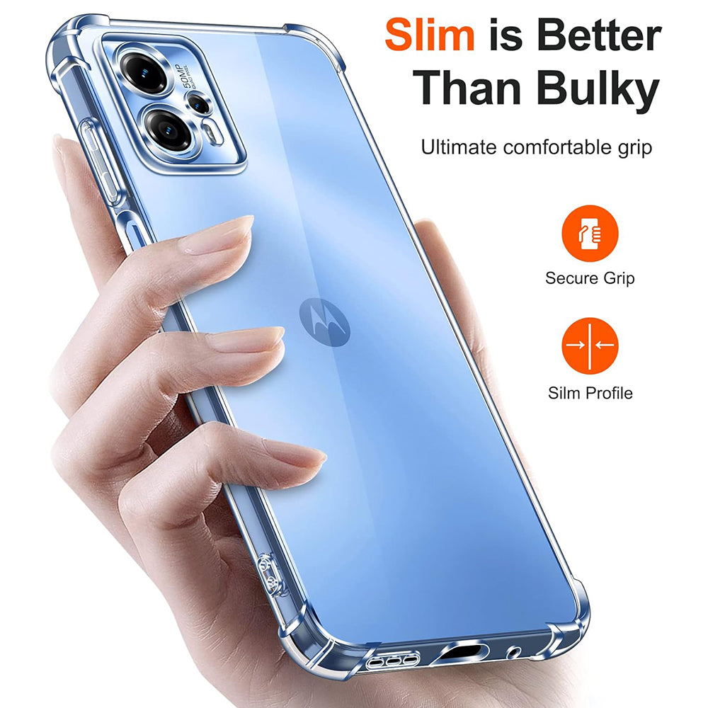 Husa de protectie Techsuit Shockproof Clear Silicone compatibil cu Motorola Moto G24 Power, Transparent