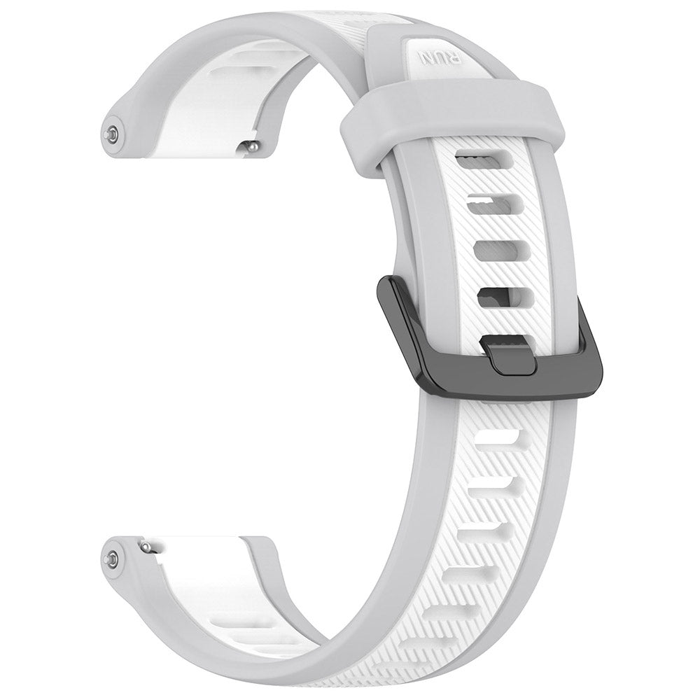 Curea smartwatch Techsuit Watchband 22mm (W053) compatibil cu Huawei Watch GT 2 (46mm)/GT 2 Pro/GT 3 Pro (46mm)/Ultimate, Xiaomi Watch S1, Alb