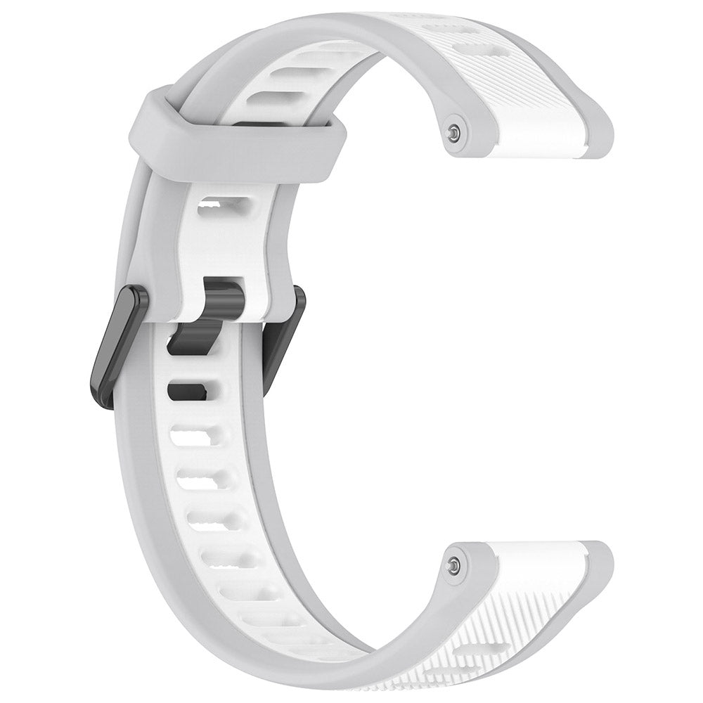 Curea smartwatch Techsuit Watchband 22mm (W053) compatibil cu Huawei Watch GT 2 (46mm)/GT 2 Pro/GT 3 Pro (46mm)/Ultimate, Xiaomi Watch S1, Alb