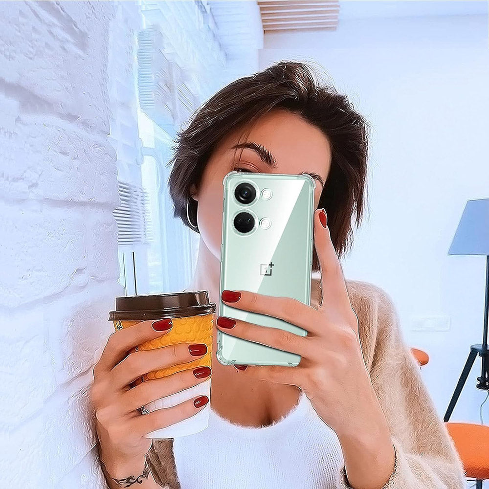 Husa de protectie Techsuit Shockproof Clear Silicone compatibil cu OnePlus Nord 3, Transparent