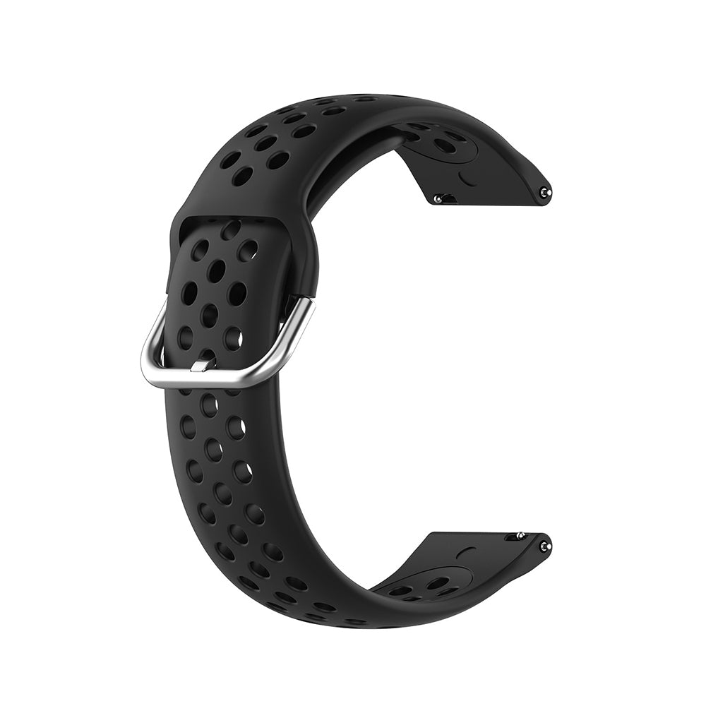 Curea smartwatch Techsuit Watchband 22mm (W004) compatibil cu Samsung Galaxy Watch (46mm)/Watch 3/Gear S3, Huawei Watch GT/GT 2/GT 3 (46mm), Negru