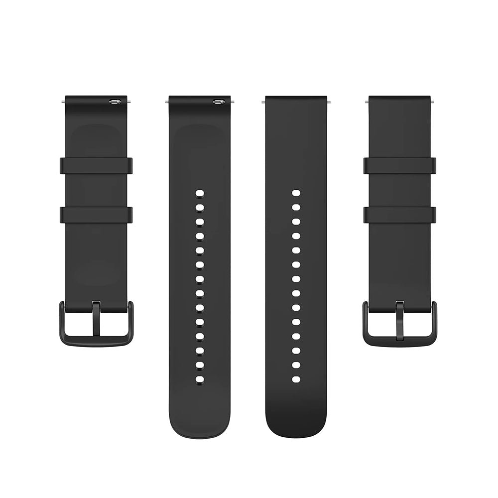 Curea smartwatch Techsuit Watchband 22mm (W001) compatibil cu Samsung Galaxy Watch (46mm)/Watch 3/Gear S3, Huawei Watch GT/GT 2/GT 3 (46mm), Negru