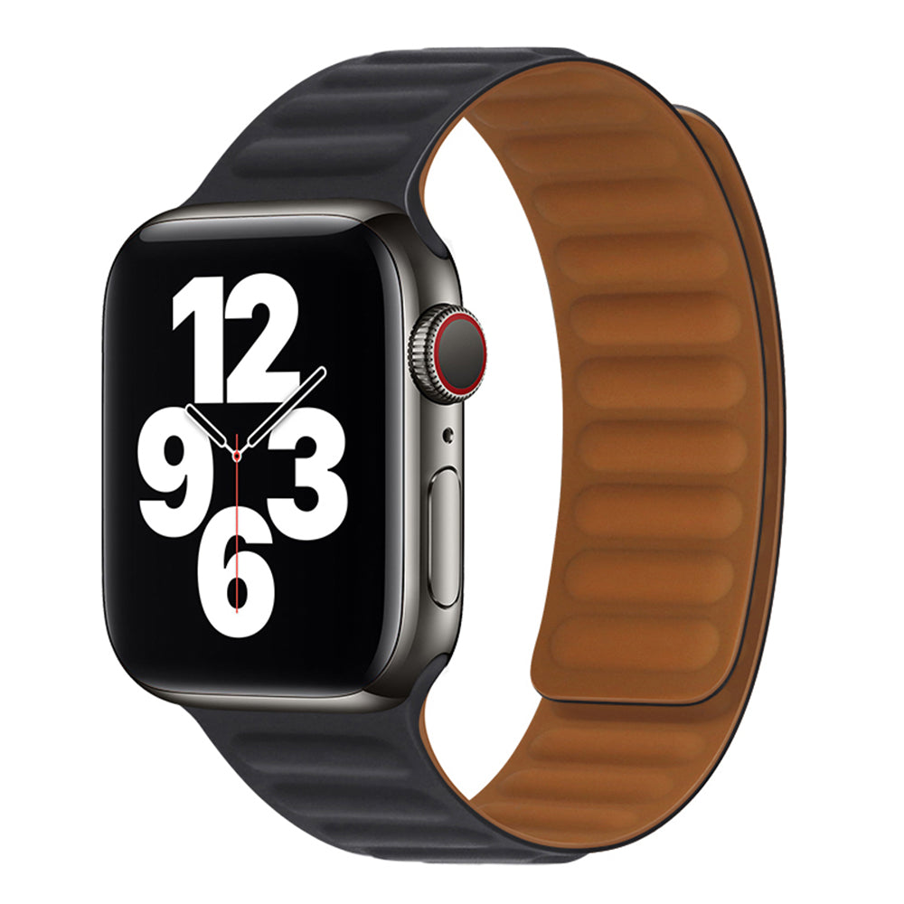 Curea smartwatch Techsuit Watchband (W035) compatibil cu Apple Watch 1/2/3/4/5/6/7/8/9/10/11/SE/SE 2/SE 3 (38/40/41/42mm), Negru