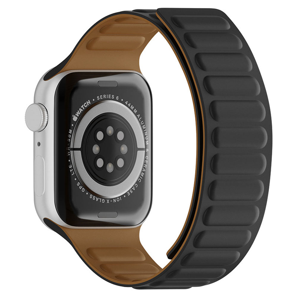 Curea smartwatch Techsuit Watchband (W035) compatibil cu Apple Watch 1/2/3/4/5/6/7/8/9/10/11/SE/SE 2/SE 3 (38/40/41/42mm), Negru