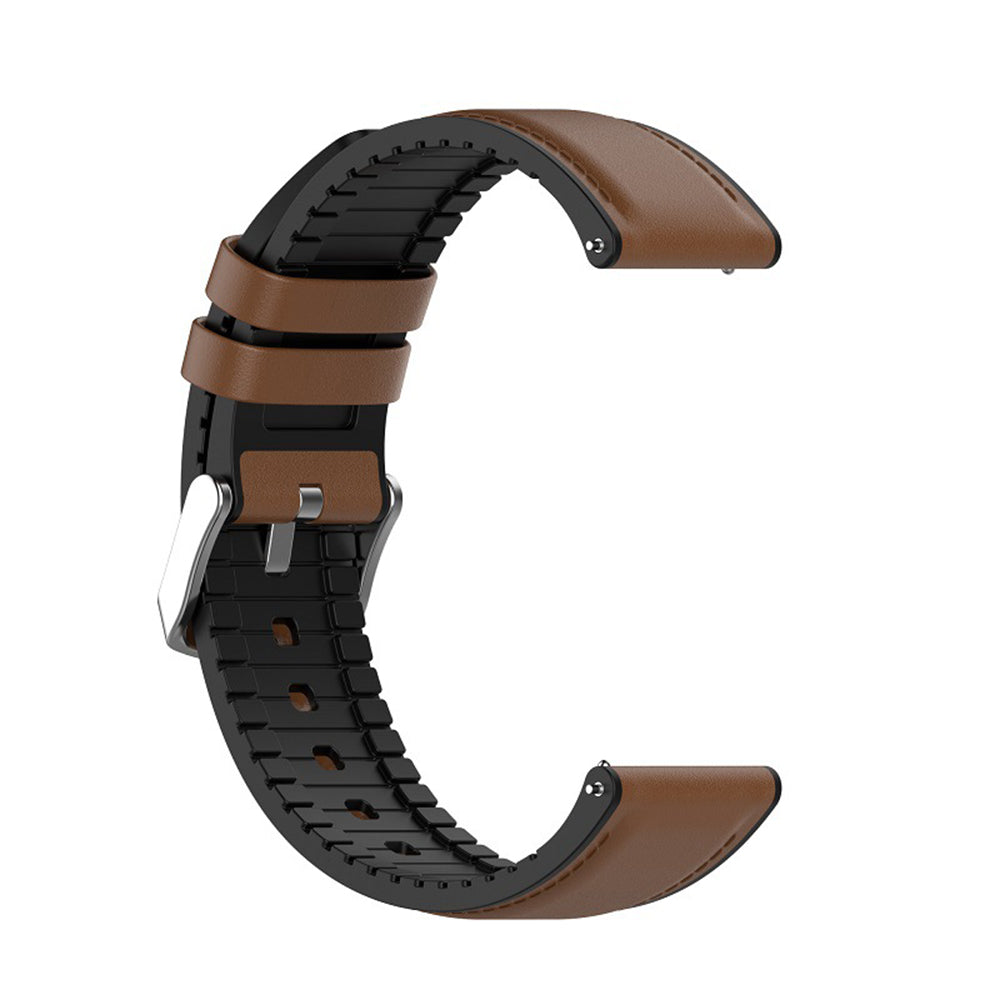 Curea smartwatch Techsuit Watchband 22mm (W007) compatibil cu Samsung Galaxy Watch (46mm)/Watch 3/Gear S3, Huawei Watch GT/GT 2/GT 3 (46mm), Maro