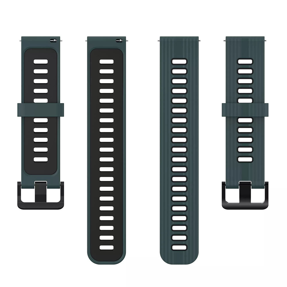 Curea smartwatch Techsuit Watchband 22mm (W002) compatibil cu Huawei Watch GT 2 (46mm)/GT 2 Pro/GT 3 Pro (46mm)/Ultimate, Xiaomi Watch S1, Verde