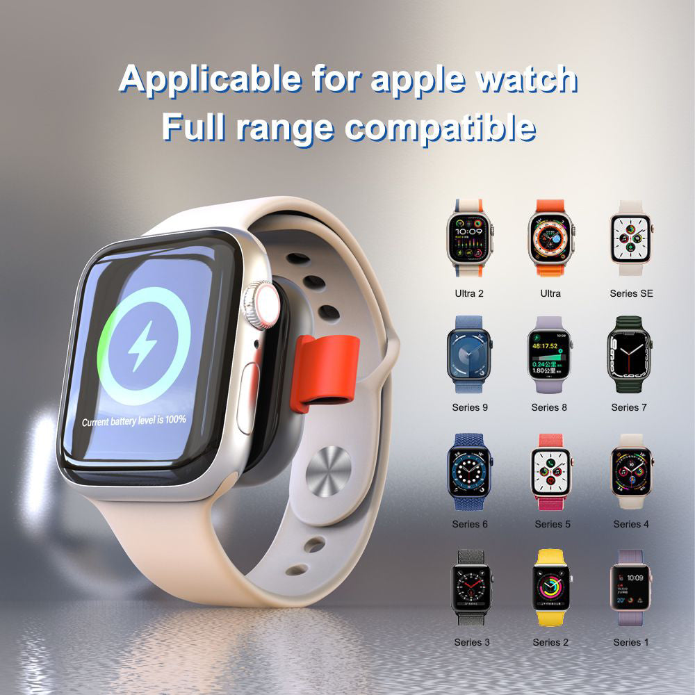 Incarcator Lito Magnetic Wireless (LC03), for Apple Watch, with Keyring, Charge On the Go, 5W, 1A, Negru