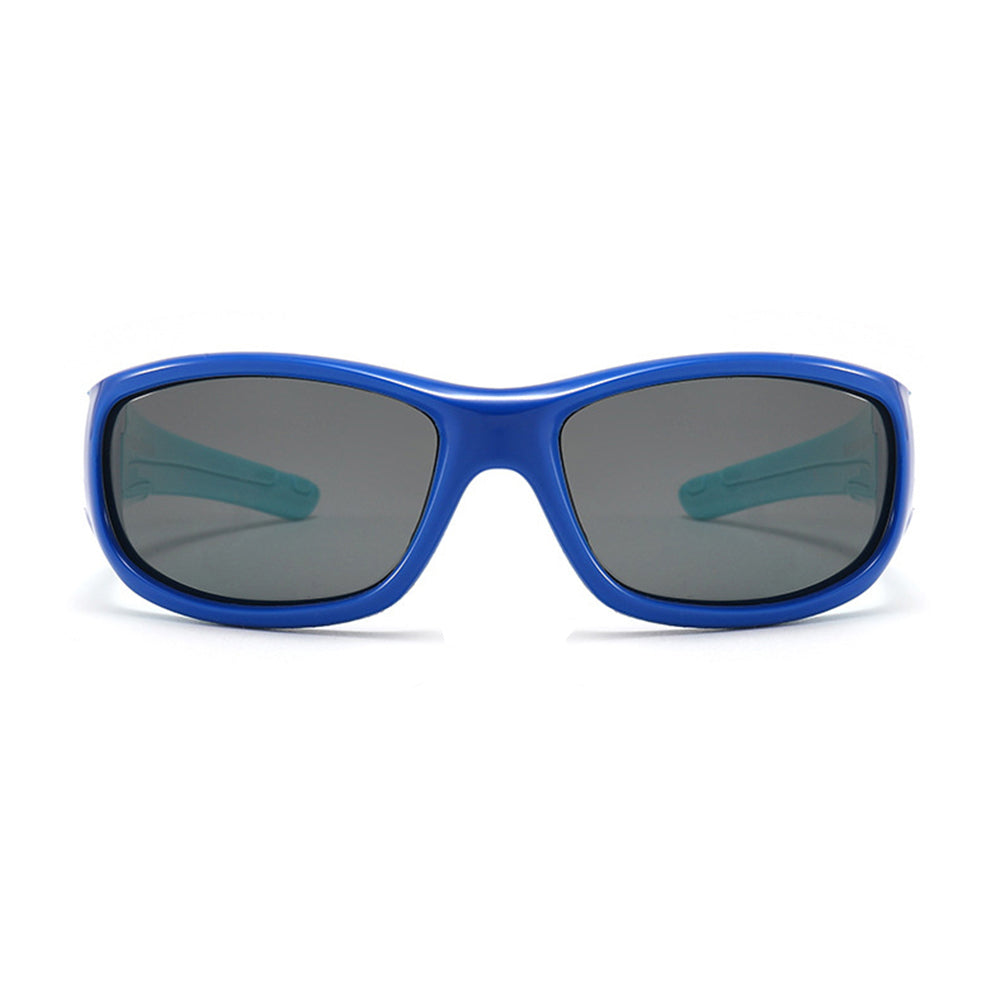 Techsuit Sunglasses Polarised (800-C29), for Kids, Sport Type, Flexible, Albastru / Dark Blue