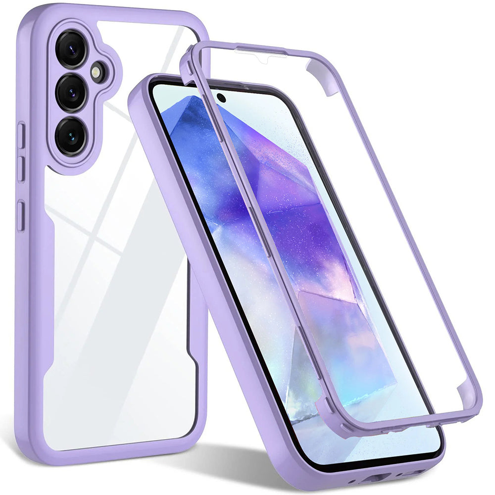 Folie de protectie Techsuit ColorVerse 360 Series + compatibil cu Samsung Galaxy A54, Mov