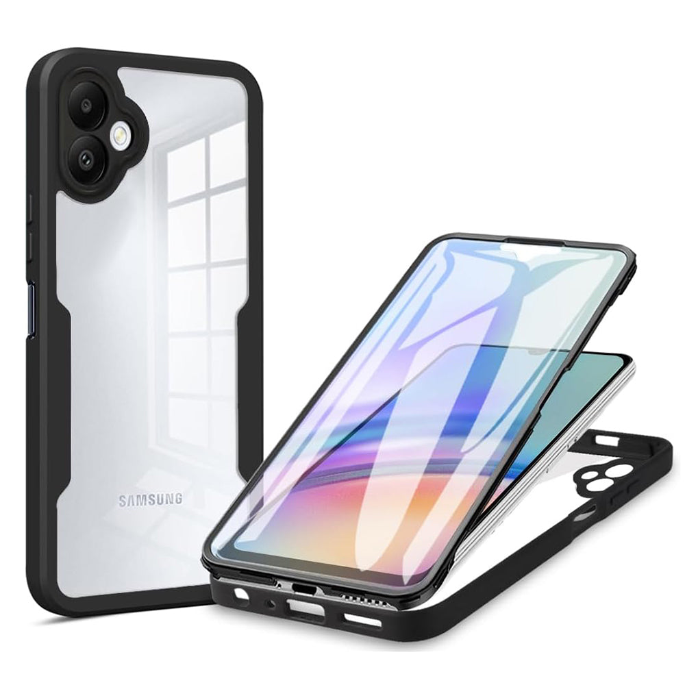Folie de protectie Techsuit ColorVerse 360 Series + compatibil cu Samsung Galaxy A05, Negru