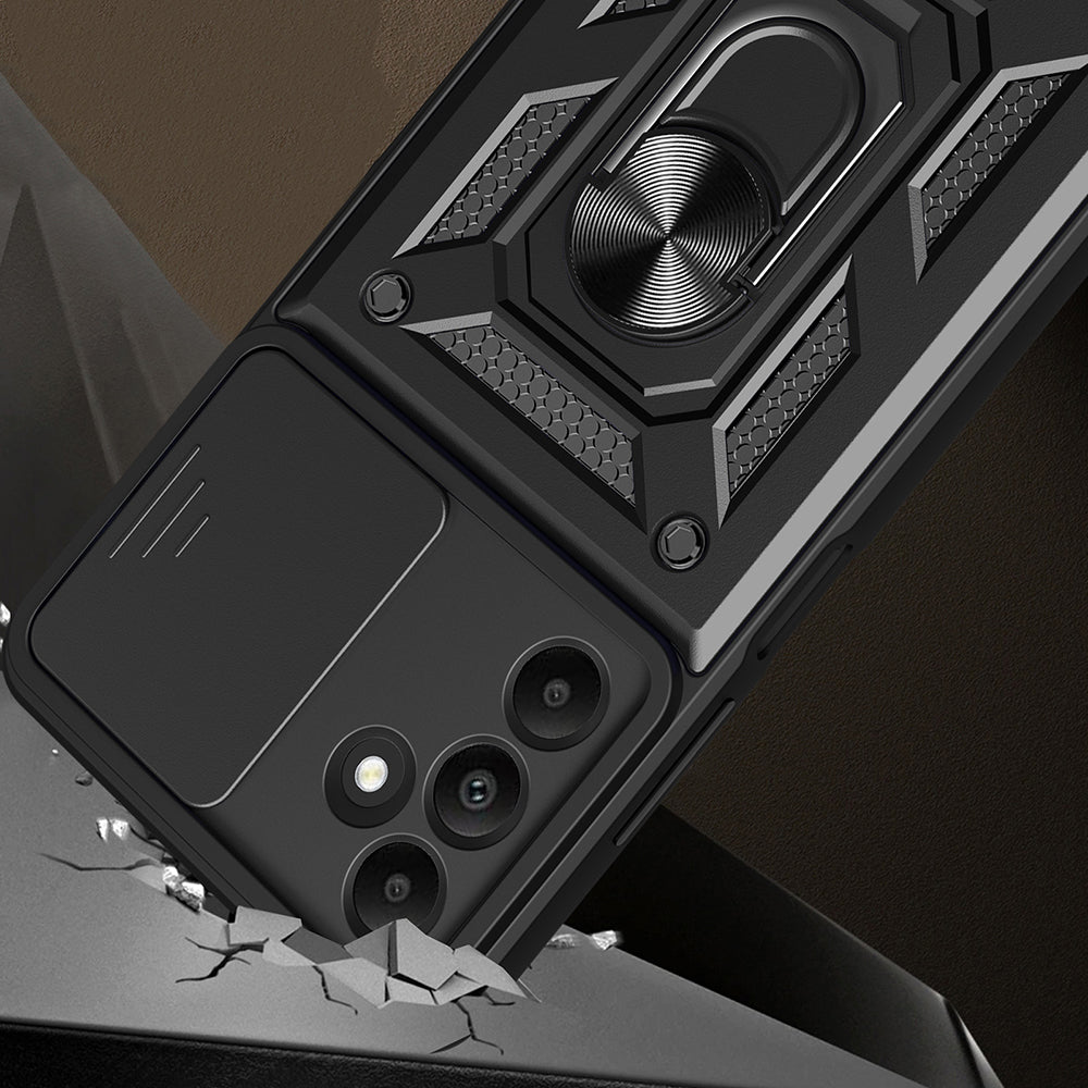 Husa de protectie Techsuit CamShield Series compatibil cu Samsung Galaxy M15, Roz Auriu