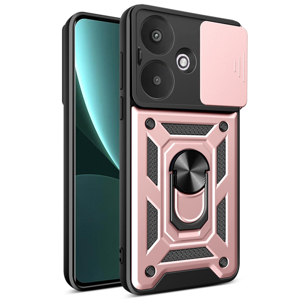 Husa de protectie Techsuit CamShield Series compatibil cu Xiaomi Redmi 13C 5G, Roz Auriu