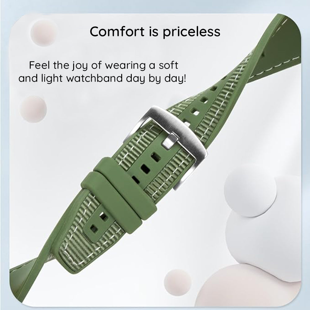 Curea smartwatch Techsuit Watchband 22mm (W051) compatibil cu Huawei Watch GT 2 (46mm)/GT 2 Pro/GT 3 Pro (46mm)/Ultimate, Xiaomi Watch S1, Verde