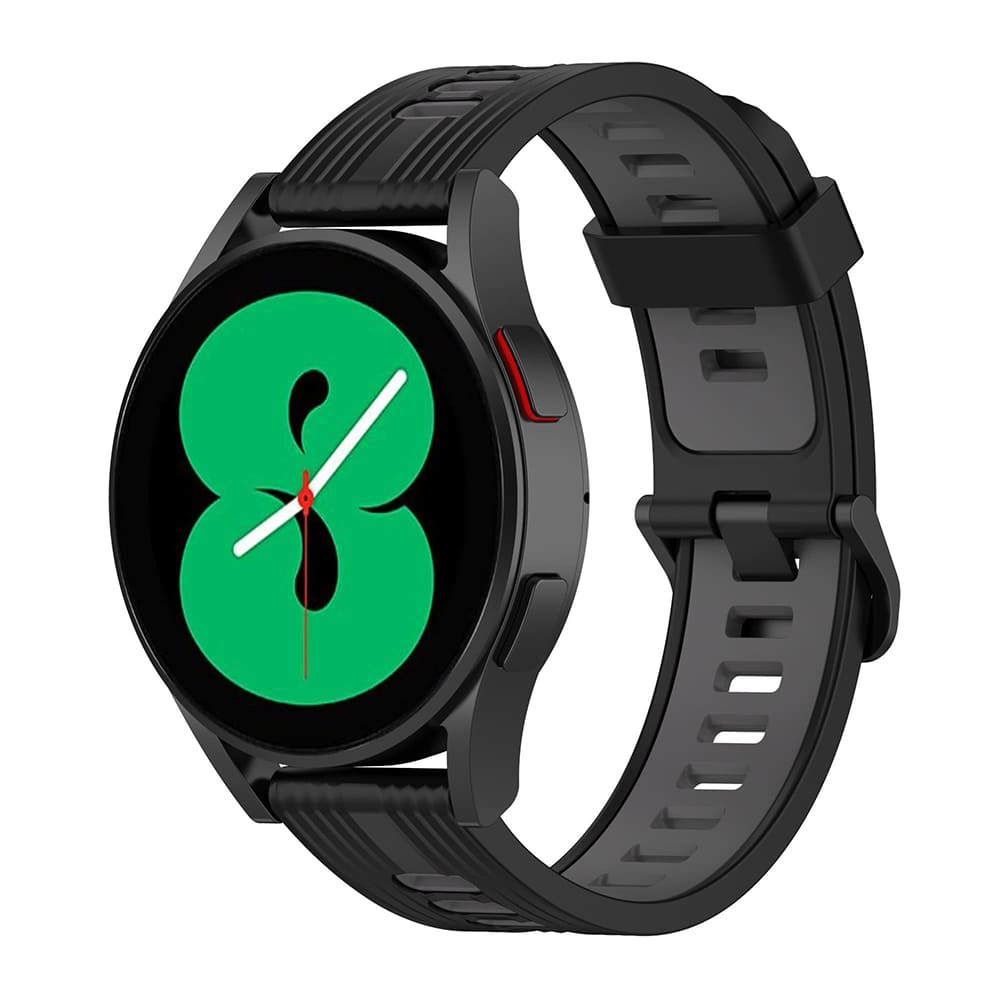 Curea smartwatch Techsuit Watchband 22mm (W002) compatibil cu Huawei Watch GT 2 (46mm)/GT 2 Pro/GT 3 Pro (46mm)/Ultimate, Xiaomi Watch S1, Negru