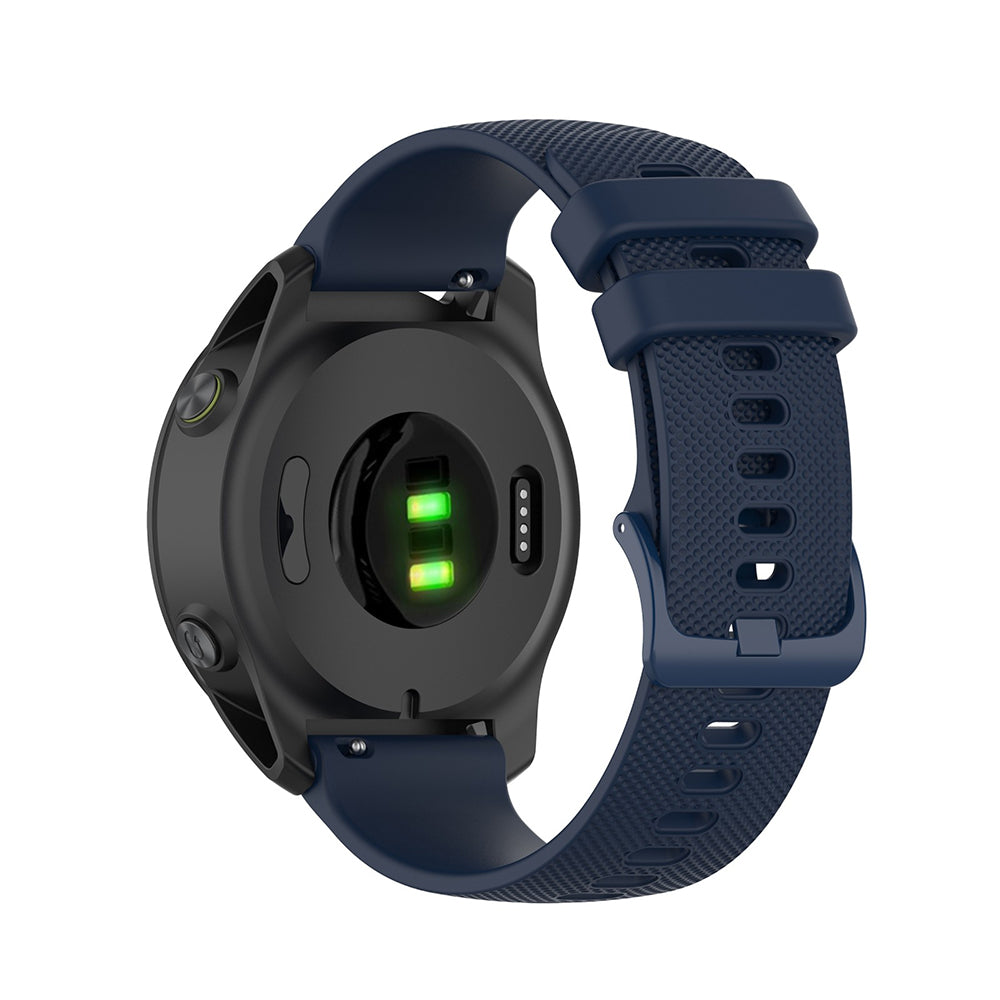 Curea smartwatch Techsuit Watchband 20mm (W006) compatibil cu Samsung Galaxy Watch 4/5/Active 2, Huawei Watch GT 3 (42mm)/GT 3 Pro (43mm), Albastru