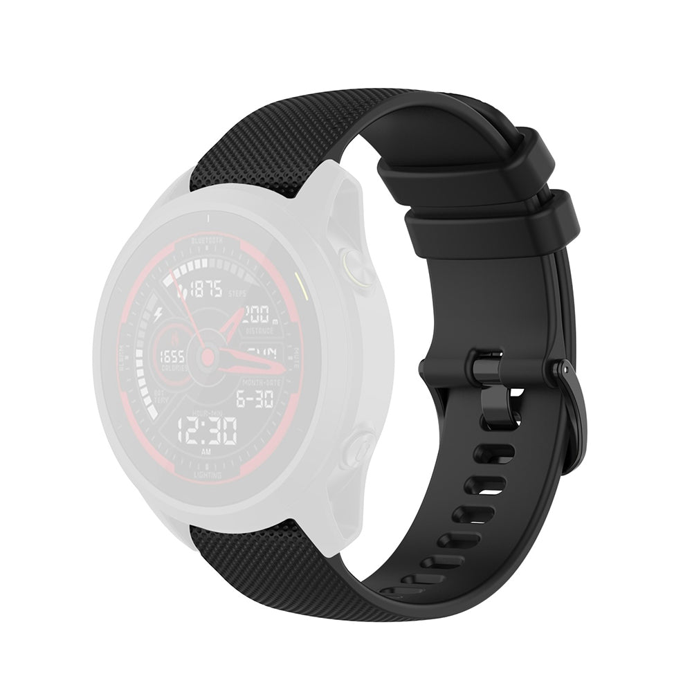 Curea smartwatch Techsuit Watchband 20mm (W006) compatibil cu Samsung Galaxy Watch 4/5/Active 2, Huawei Watch GT 3 (42mm)/GT 3 Pro (43mm), Negru