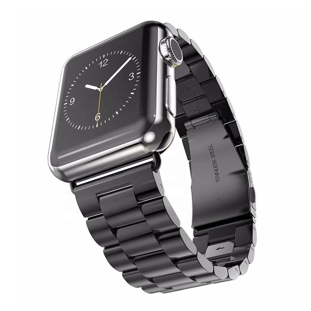 Curea smartwatch Techsuit Watchband (W036) compatibil cu Apple Watch 1/2/3/4/5/6/7/8/9/10/11/SE/SE 2/SE 3 (38/40/41/42mm), Negru