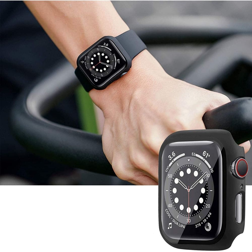 Curea smartwatch Techsuit Watchband (W031) compatibil cu Apple Watch 1/2/3/4/5/6/7/8/9/10/11/SE/SE 2/SE 3/Ultra/2/3 (42/44/45/46/49mm), Negru