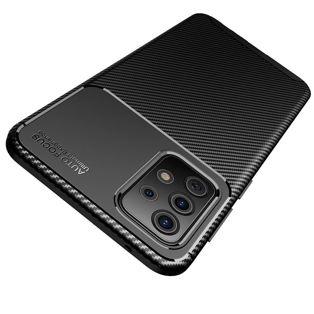 Husa de protectie Techsuit CarbonFiber compatibil cu Samsung Galaxy A52 4G / A52 5G / A52s 5G, Negru