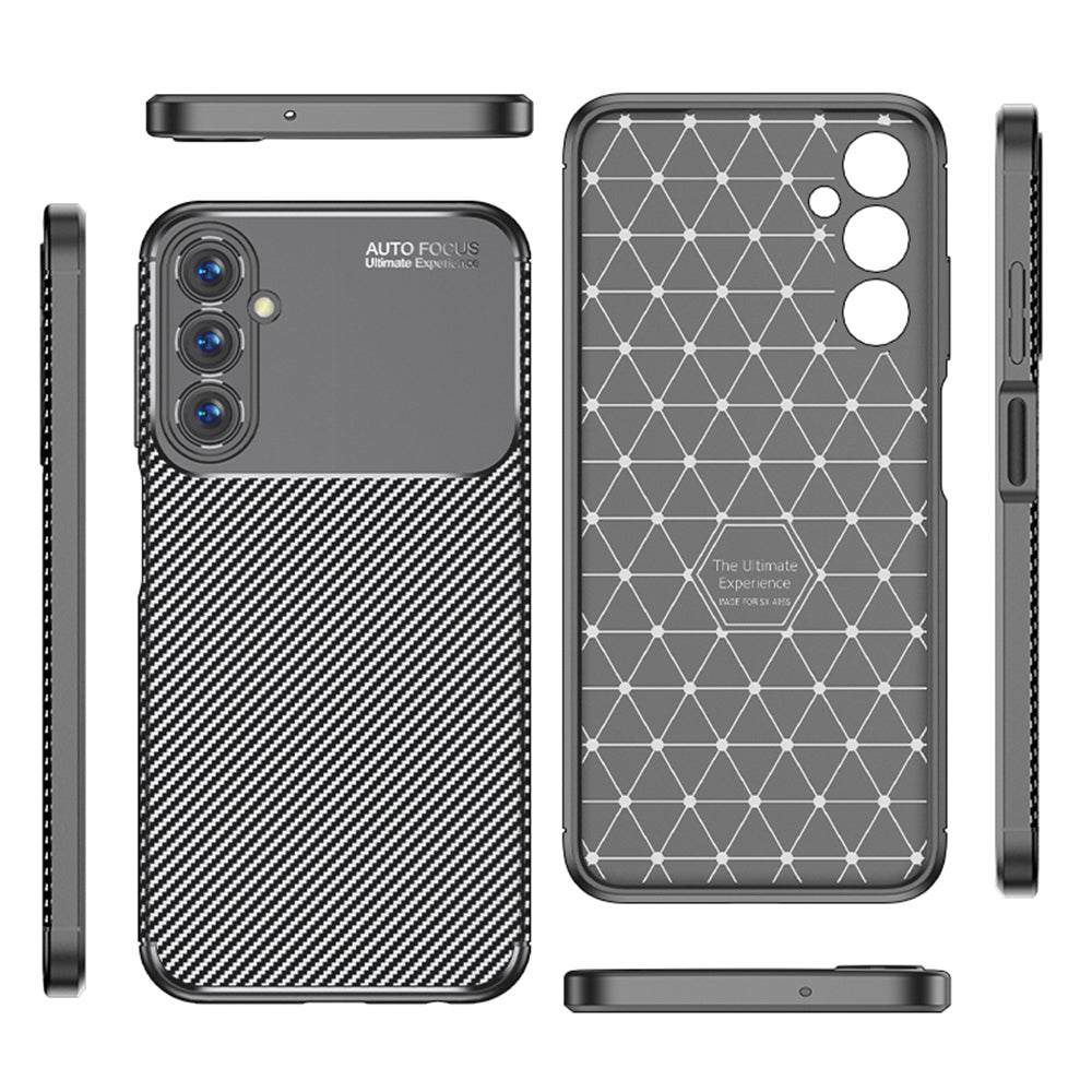 Husa de protectie Techsuit CarbonFiber compatibil cu Samsung Galaxy A05s, Negru