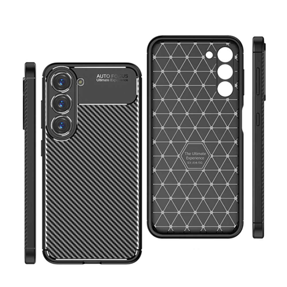 Husa de protectie Techsuit CarbonFiber compatibil cu Samsung Galaxy S23, Negru