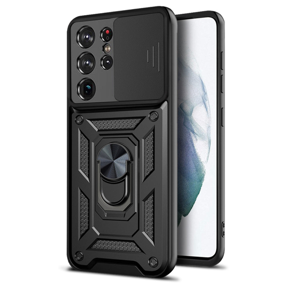 Husa de protectie Techsuit CamShield Series compatibil cu Samsung Galaxy S21 Ultra 5G, Negru