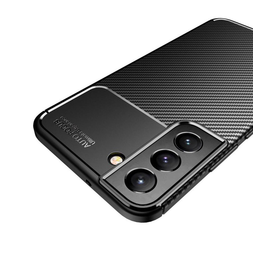 Husa de protectie Techsuit CarbonFiber compatibil cu Samsung Galaxy S21 FE 5G, Negru