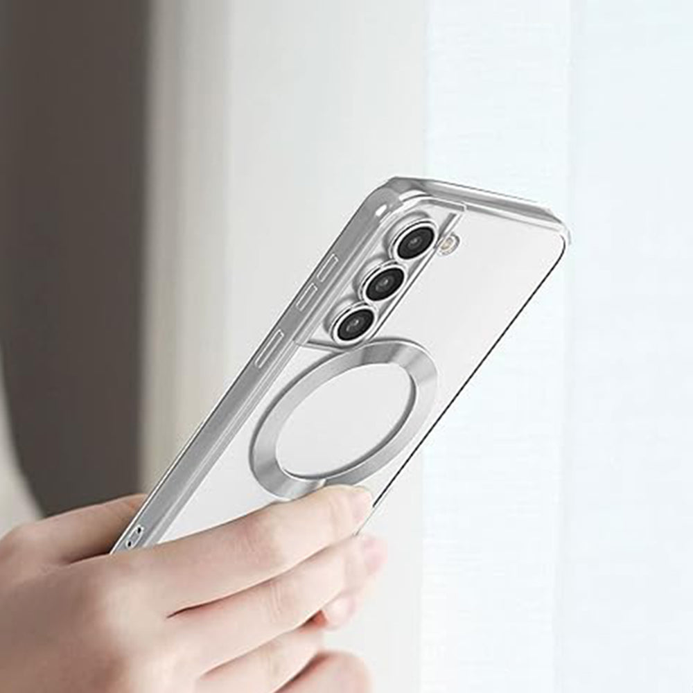 Husa de protectie Techsuit Luxury Crystal MagSafe compatibil cu Samsung Galaxy S22 5G, Albastru