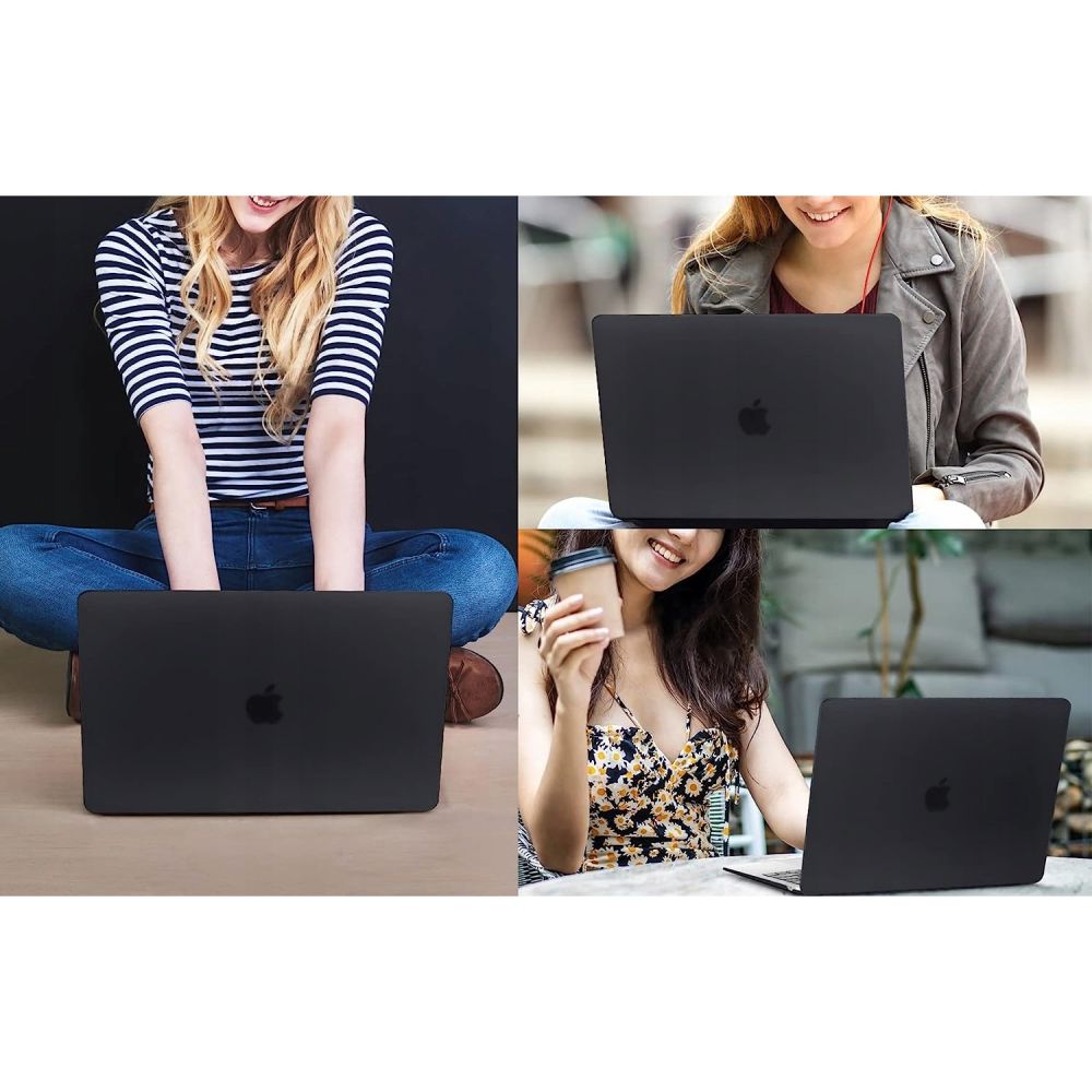 Husa de protectie MacBook Techsuit UltraShell compatibil cu MacBook Air 15" (2023 / 2024 / 2025 / 2026), Negru Mat