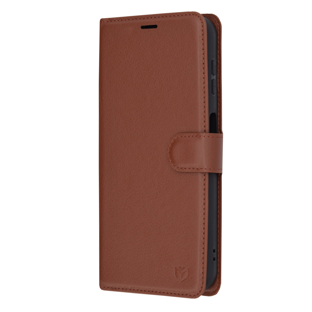 Husa de protectie Techsuit Leather Folio compatibil cu Samsung Galaxy A14 4G / A14 5G, Maro