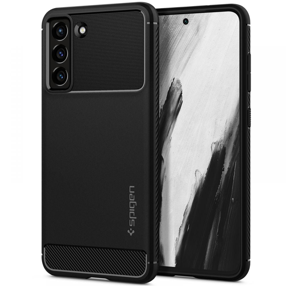 Husa pentru Samsung Galaxy S21 FE 5G - Spigen Rugged Armor (ACS03049) - Black
