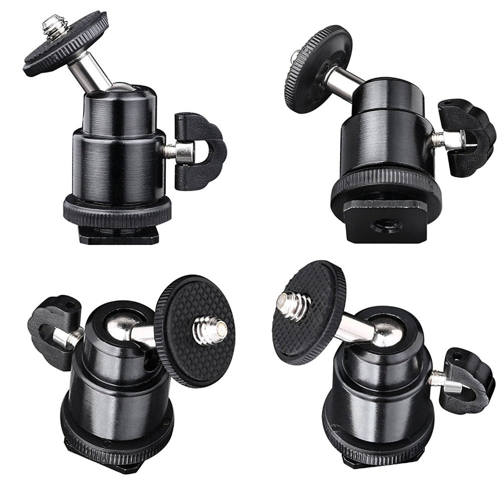 Suport Techsuit Swivel Junnx (BH-2), for GoPro Action Camera, Adjustable, Tripods, with 1/4" Screw Compatibility, Negru