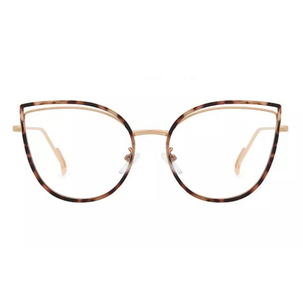 Techsuit Anti-Blue Light Glasses Reflex Metal (F95597-C13), Butterfly, Leopard