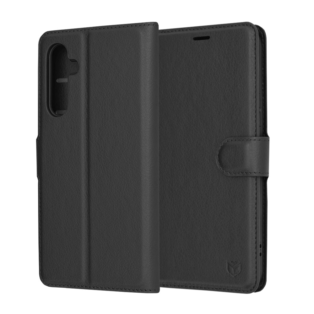 Husa de protectie Techsuit Leather Folio compatibil cu Samsung Galaxy A54, Negru