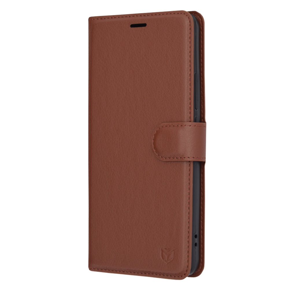 Husa de protectie Techsuit Leather Folio compatibil cu Xiaomi 13T / 13T Pro, Maro