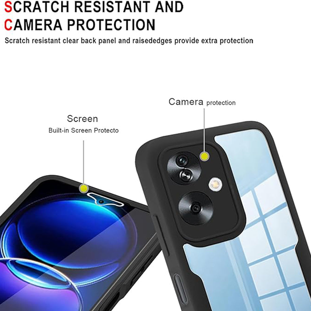 Folie de protectie Techsuit ColorVerse 360 Series + compatibil cu Oppo A79 5G / OnePlus Nord N30 SE, Negru