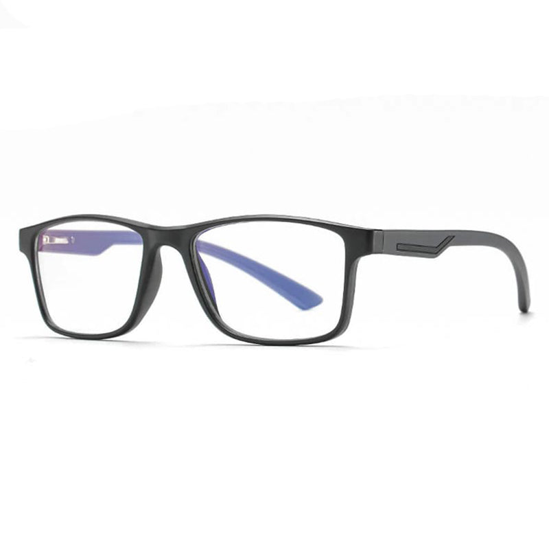 Techsuit Anti-Blue Light Glasses Reflex TR90 (F2388), Rectangular, Nisipiu Black