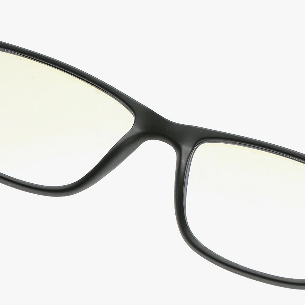 Techsuit Anti-Blue Light Glasses Reflex TR90 (F2388), Rectangular, Nisipiu Black / Blue