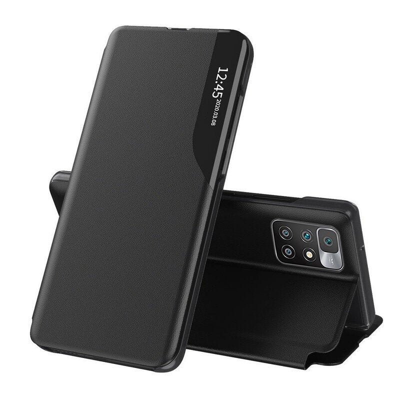 Husa de protectie Techsuit eFold Series compatibil cu Xiaomi Redmi 10 2021 / Redmi 10 2022, Negru