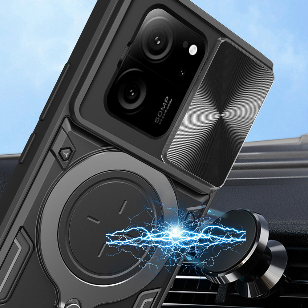 Husa de protectie Techsuit CamGuard Pro compatibil cu Xiaomi 13T / 13T Pro, Negru